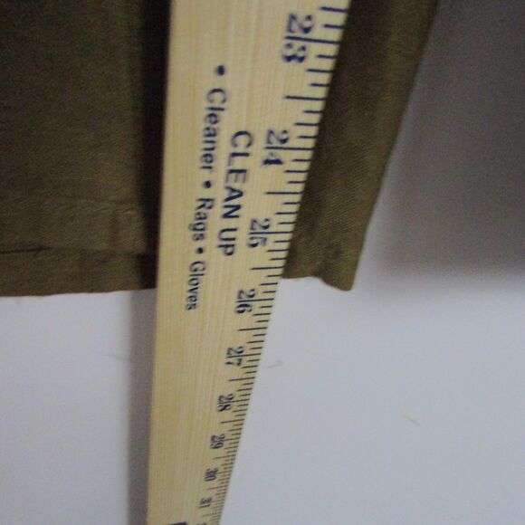 J Jill Pants 12 Green Linen Blend Wide Leg Lagenlook Boho Casual Coastal - Picture 10 of 13